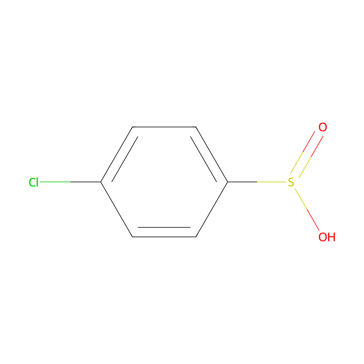 4-Chlorobenzenesulfinic acid molecular structure, CAS 100-03-8