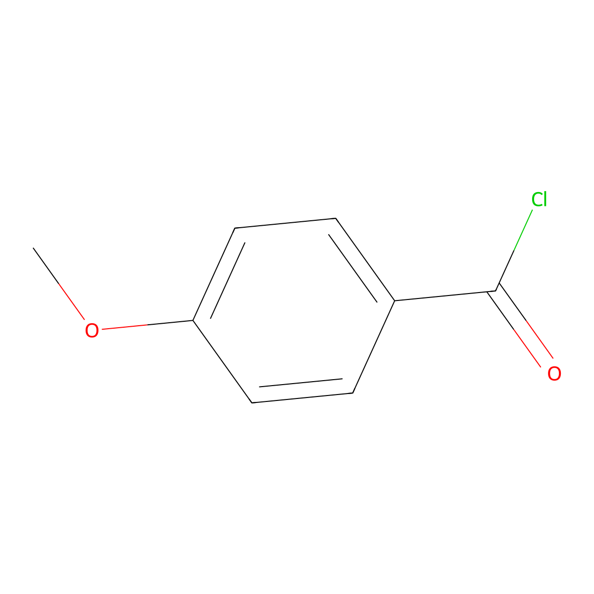 p-Anisoyl chloride molecular structure, CAS 100-07-2