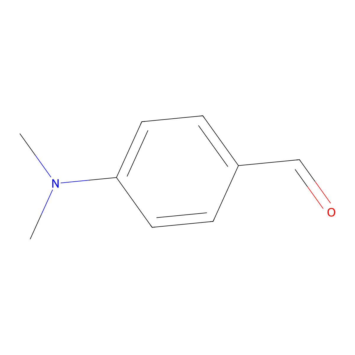 4-(Dimethylamino)Benzaldehyde molecular structure, CAS 100-10-7