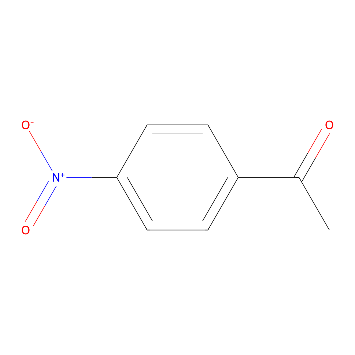 p-Nitroacetophenone molecular structure, CAS 100-19-6
