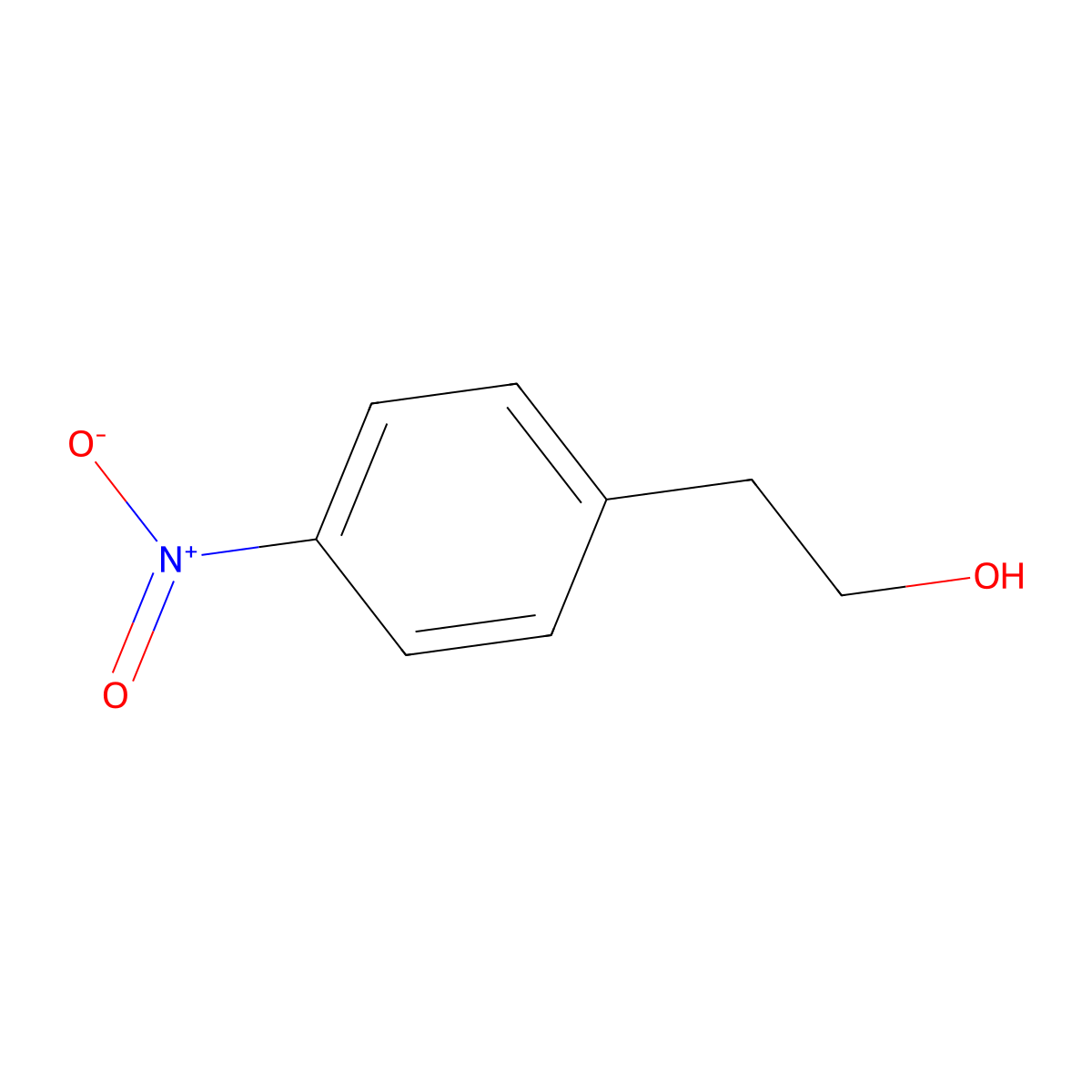 4-Nitrophenethyl alcohol molecular structure, CAS 100-27-6