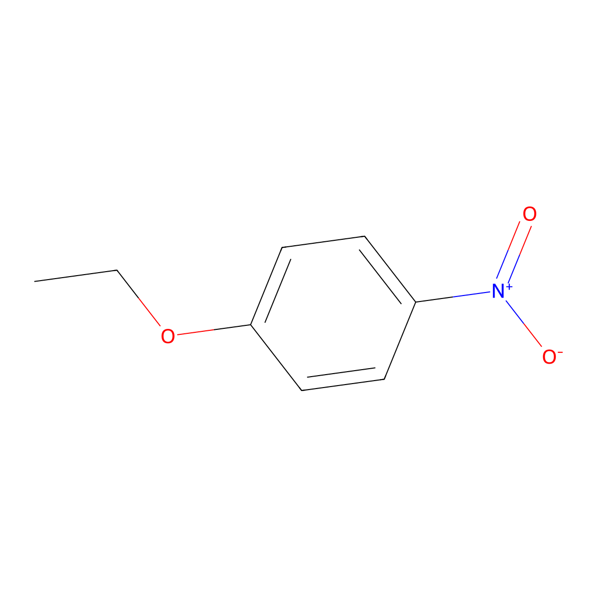 4-Nitrophenetol molecular structure, CAS 100-29-8