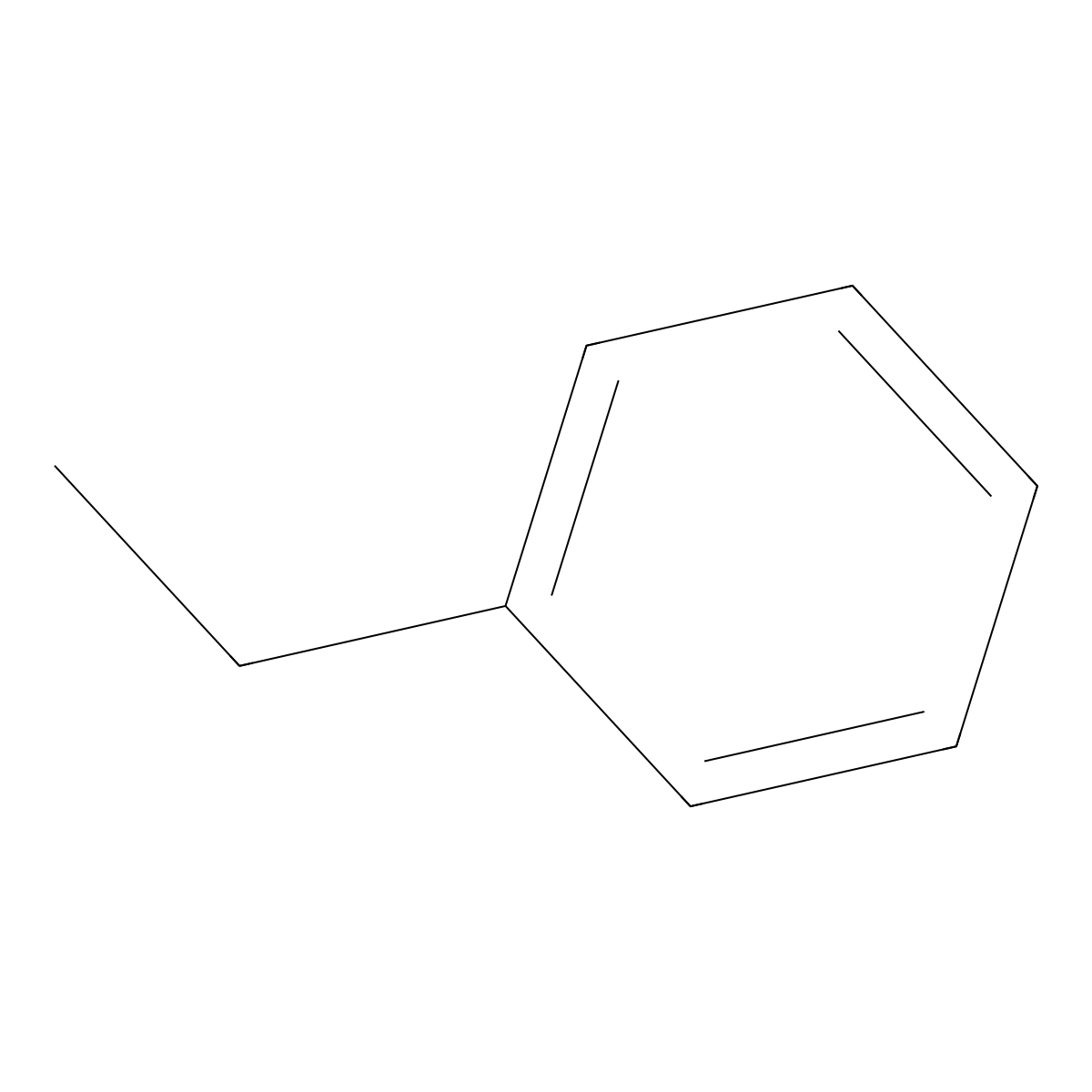 Ethylbenzene molecular structure, CAS 100-41-4
