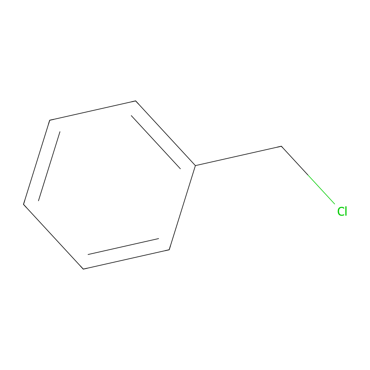 Benzyl Chloride molecular structure, CAS 100-44-7