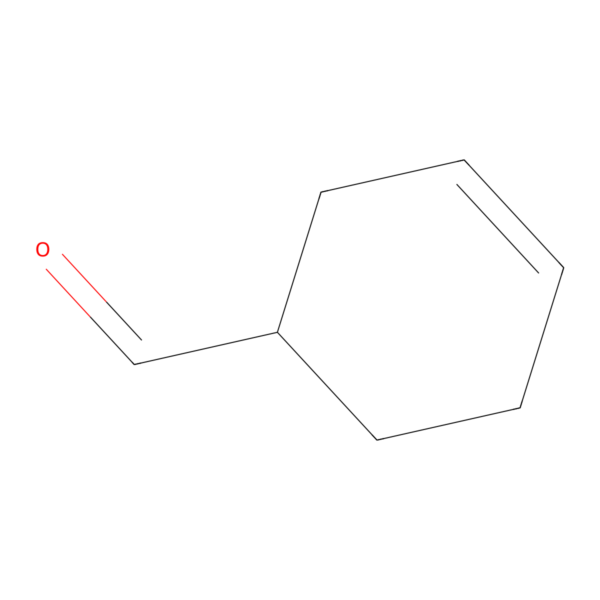 3-Cyclohexene-1-carboxaldehyde molecular structure, CAS 100-50-5