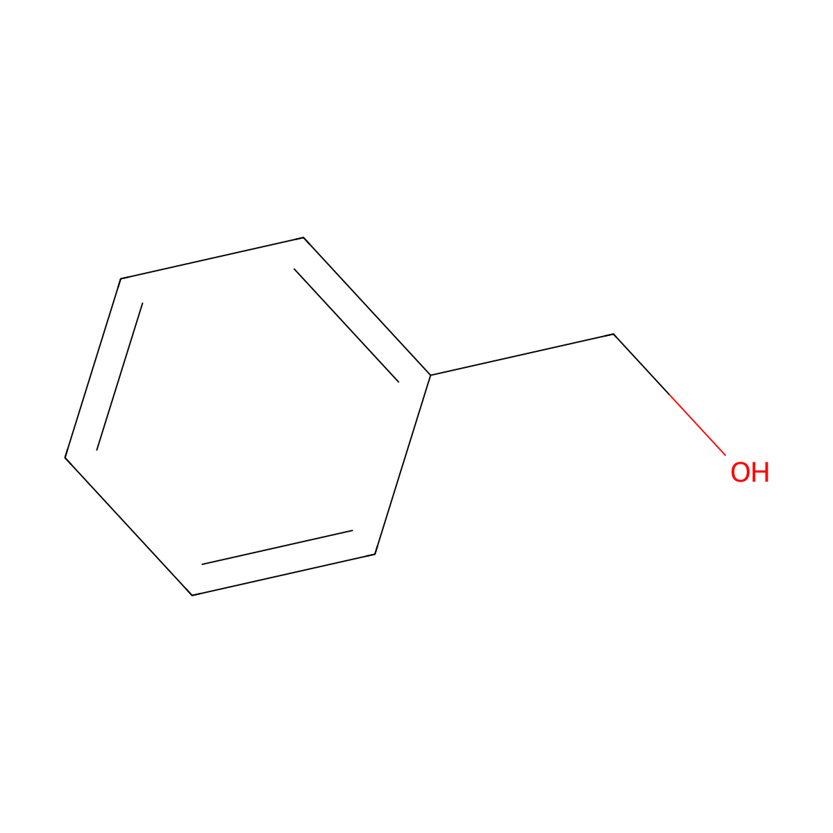 Benzyl Alcohol molecular structure, CAS 100-51-6