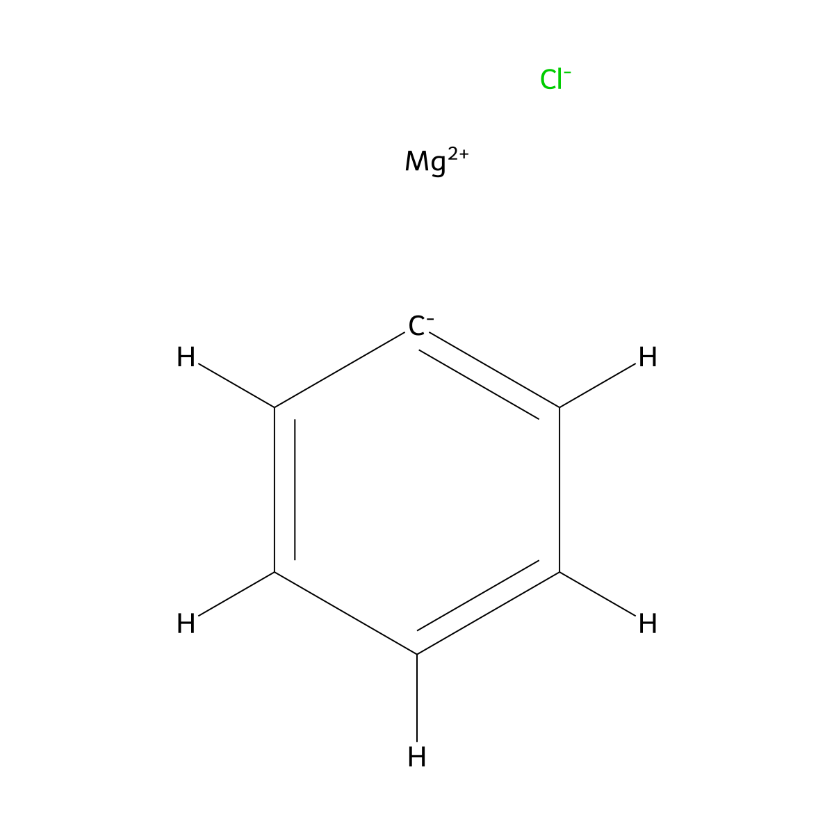 Phenylmagnesium chloride molecular structure, CAS 100-59-4