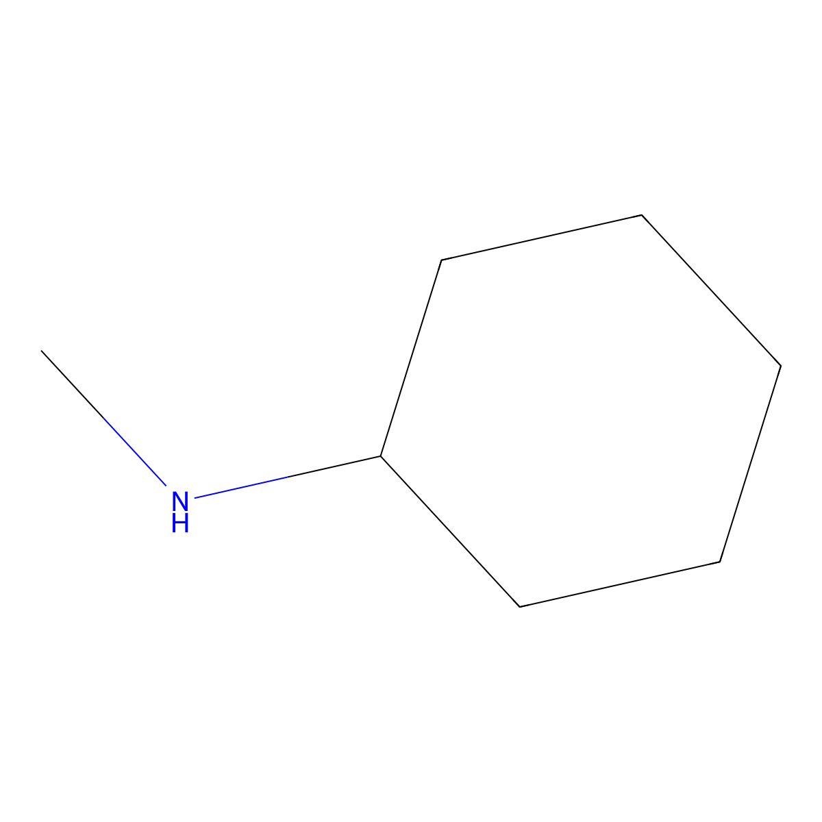 N-Methylcyclohexylamine molecular structure, CAS 100-60-7