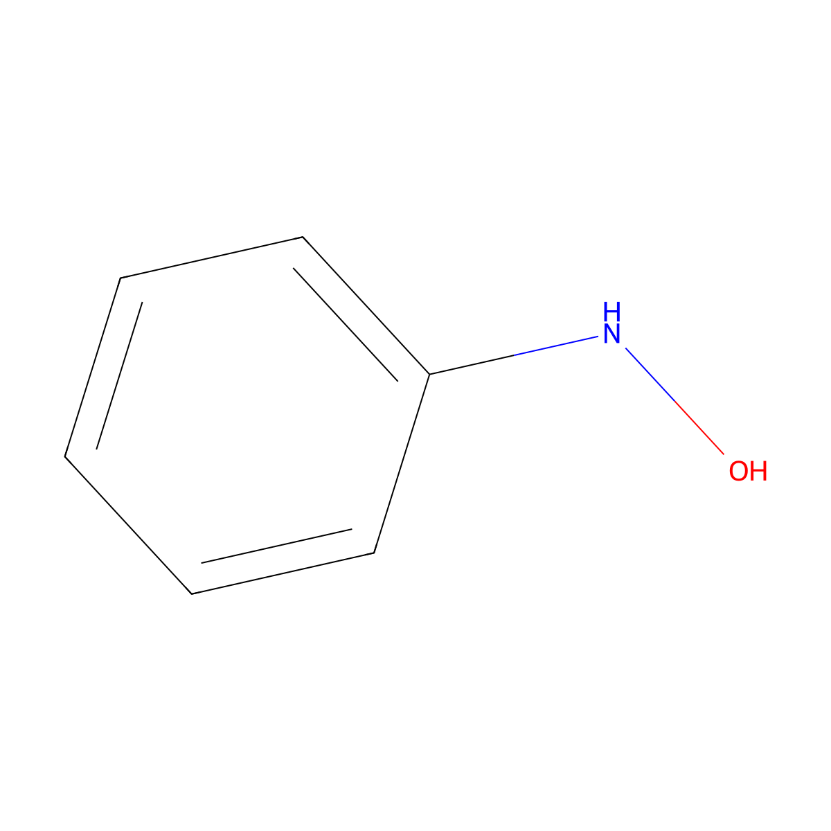 N-Phenylhydroxylamine molecular structure, CAS 100-65-2