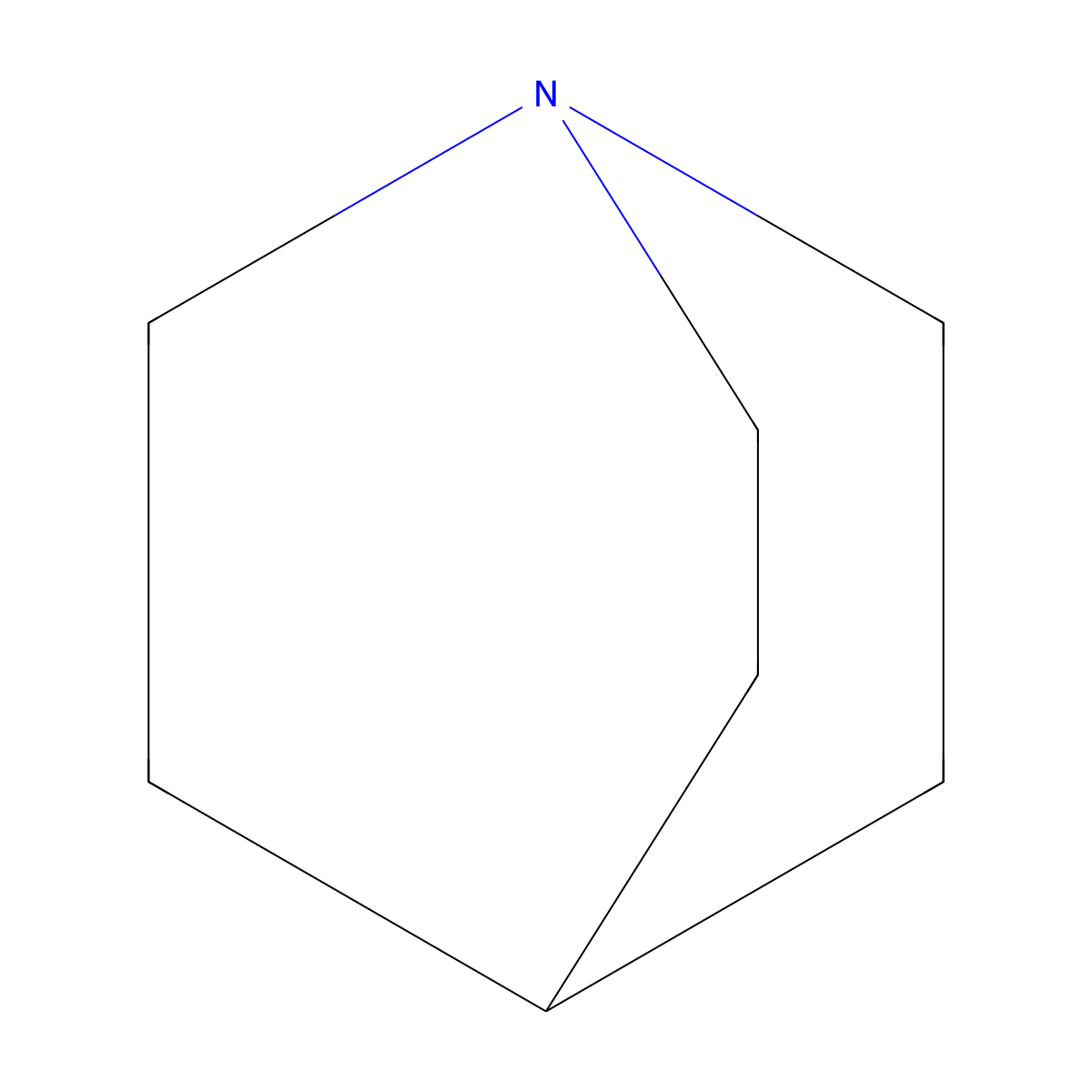 Quinuclidine molecular structure, CAS 100-76-5