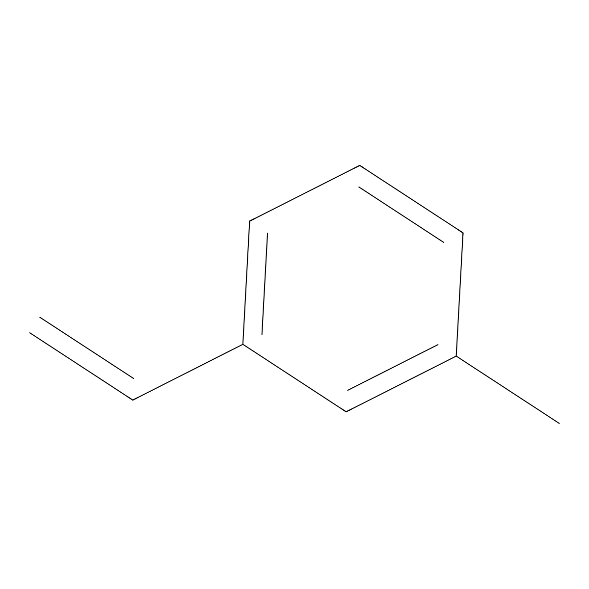 1-Ethenyl-3-methylbenzene molecular structure, CAS 100-80-1