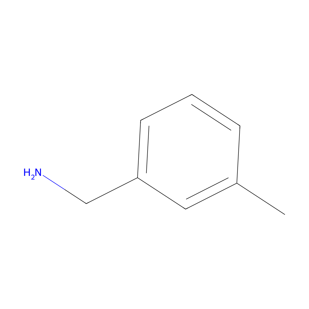 3-Methylbenzylamine molecular structure, CAS 100-81-2