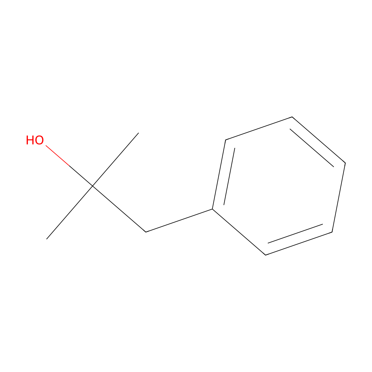 2-Methyl-1-phenyl-2-propanol molecular structure, CAS 100-86-7