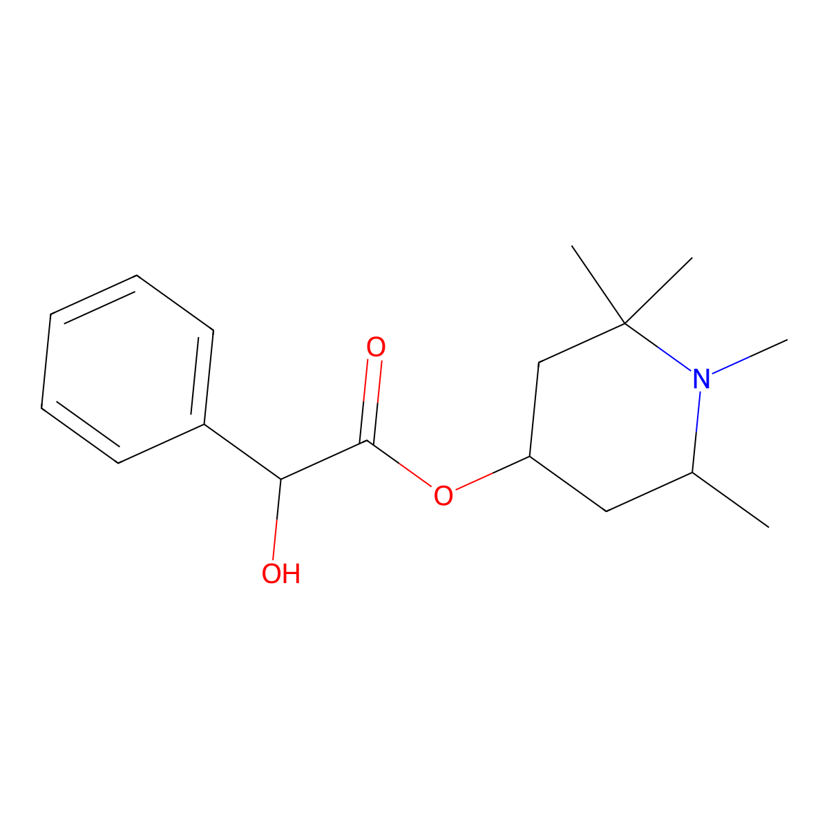 Eucatropine molecular structure, CAS 100-91-4