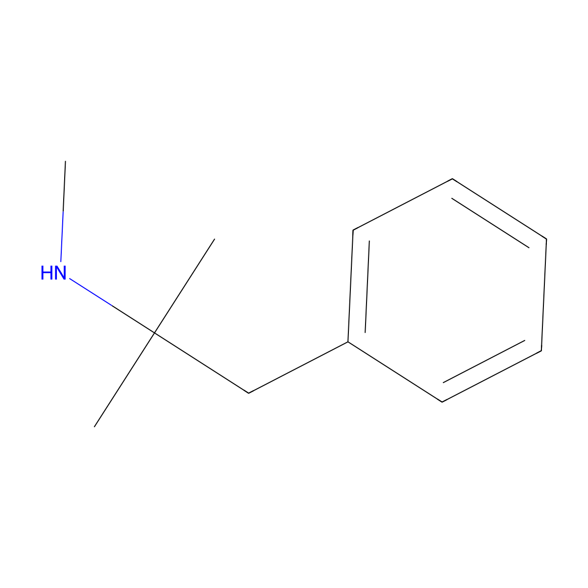 Mephentermine molecular structure, CAS 100-92-5