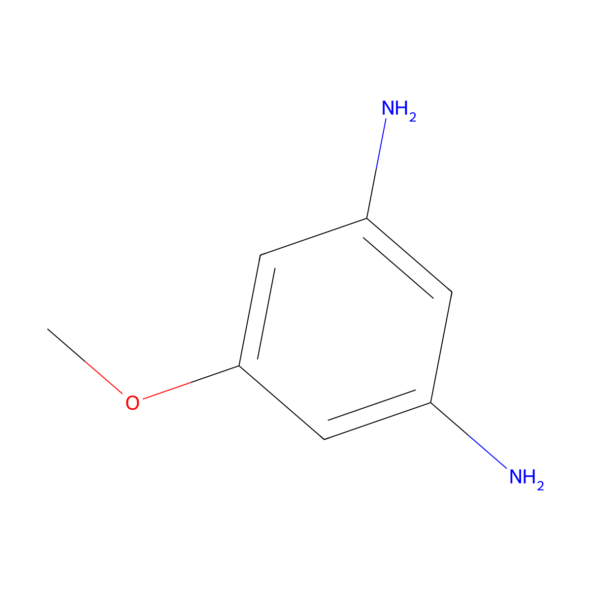 5-Methoxybenzene-1,3-diamine molecular structure, CAS 100-96-9