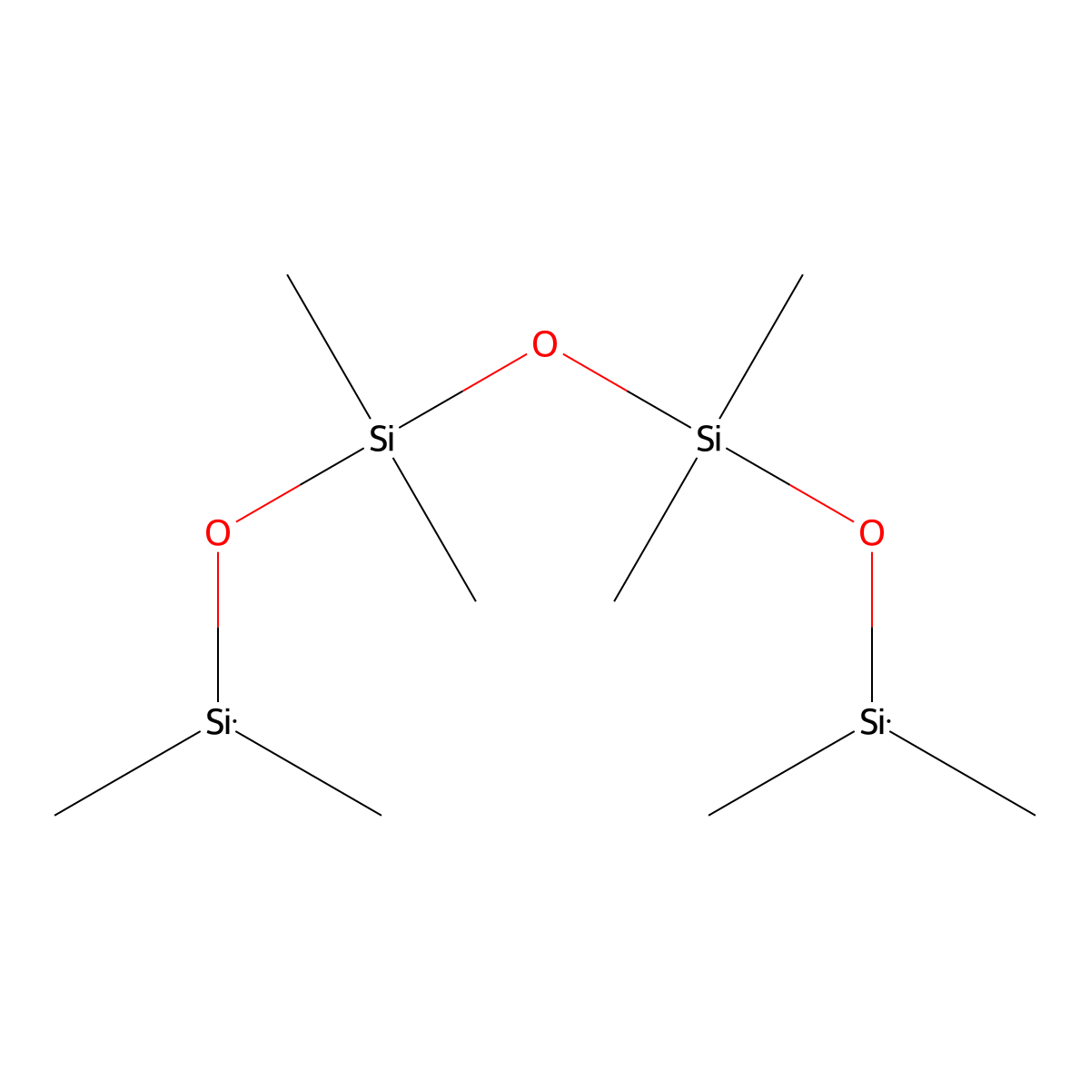 1,1,3,3,5,5,7,7-Octamethyltetrasiloxane molecular structure, CAS 1000-05-1