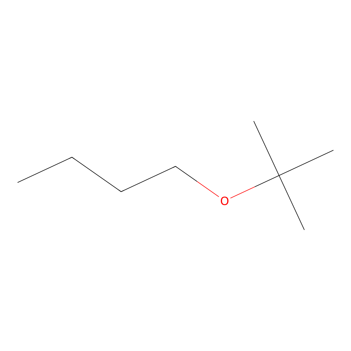 1-Tert-butoxybutane molecular structure, CAS 1000-63-1