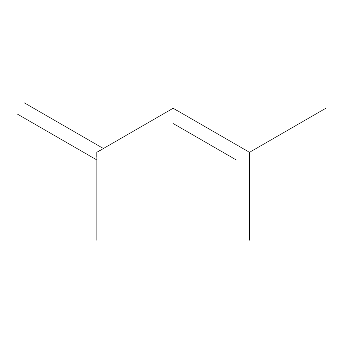2,4-Dimethylpenta-1,3-diene molecular structure, CAS 1000-86-8