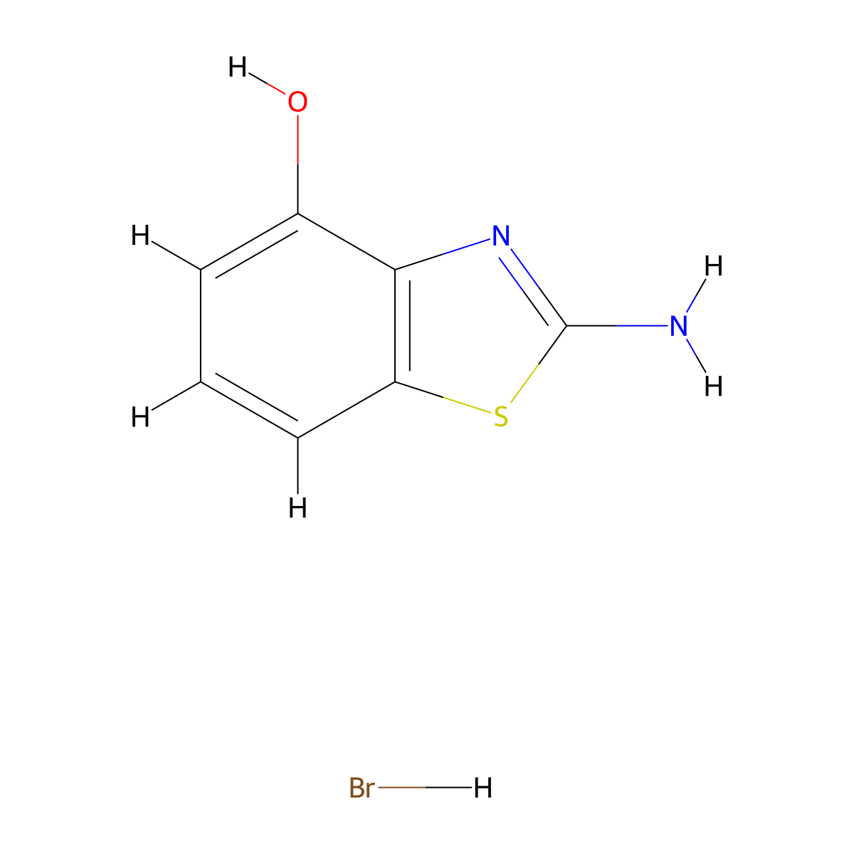 2-Aminobenzo[d]thiazol-4-ol hydrobromide molecular structure, CAS 1000013-64-8