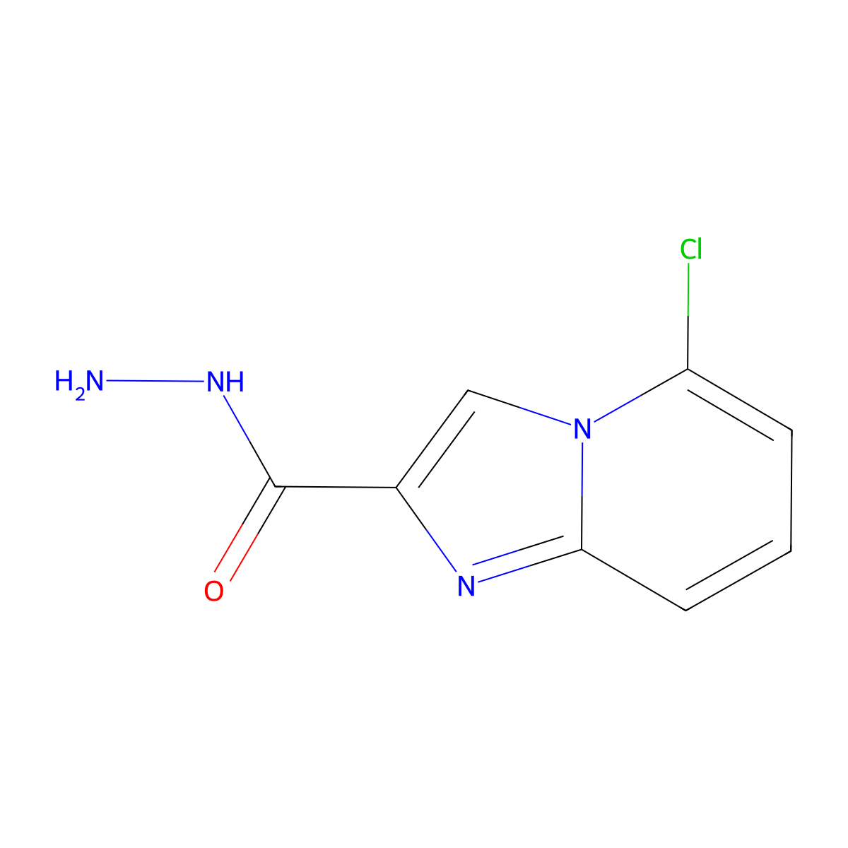 5-Chloroimidazo[1,2-a]pyridine-2-carbohydrazide molecular structure, CAS 1000017-96-8
