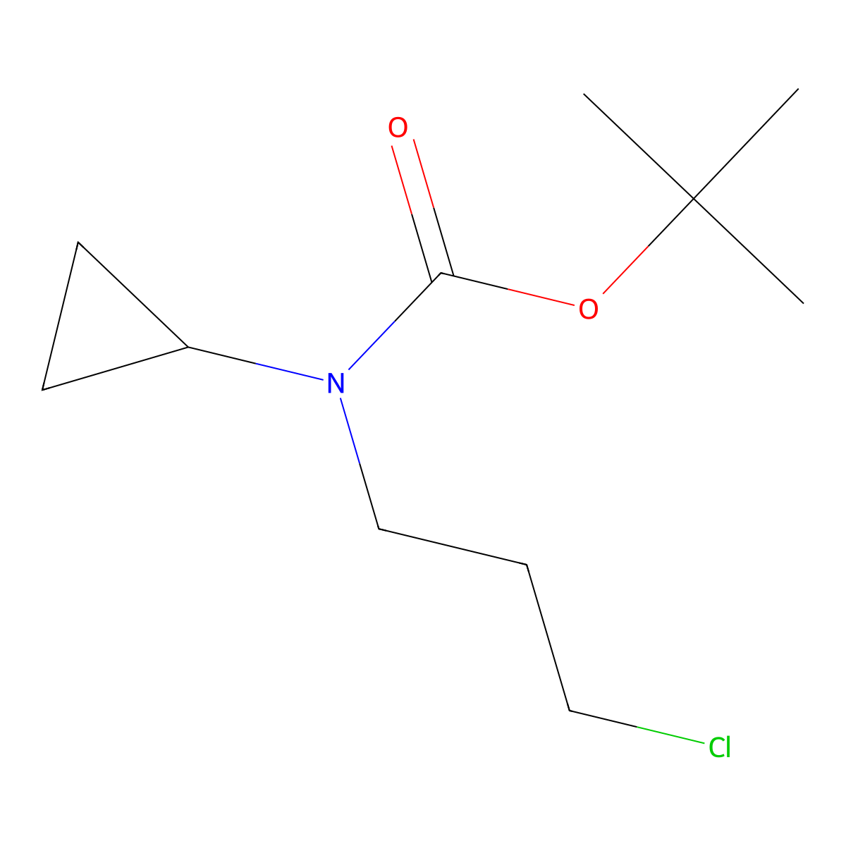 tert-Butyl 3-Chloropropyl(cyclopropyl)carbamate molecular structure, CAS 1000018-27-8