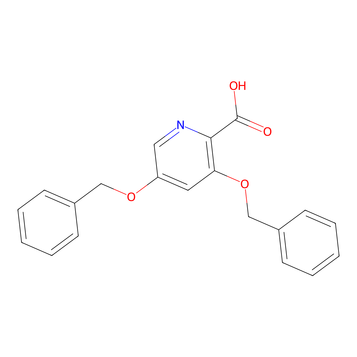 3,5-Bis(benzyloxy)picolinic acid molecular structure, CAS 1000025-93-3