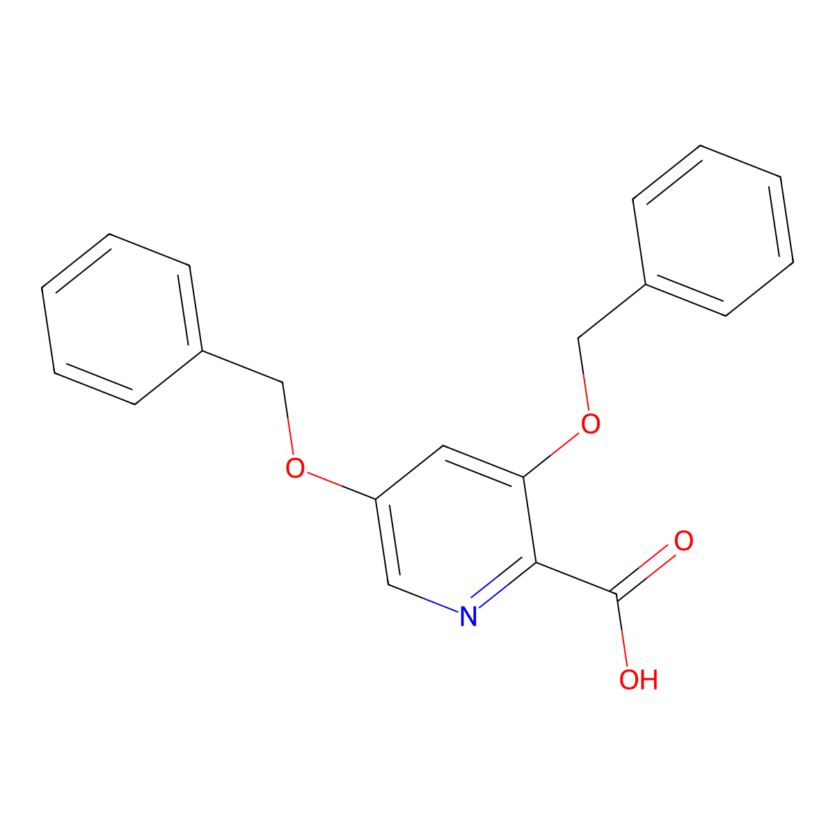 3,5-Bis(benzyloxy)picolinic acid molecular structure, CAS 1000025-93-3