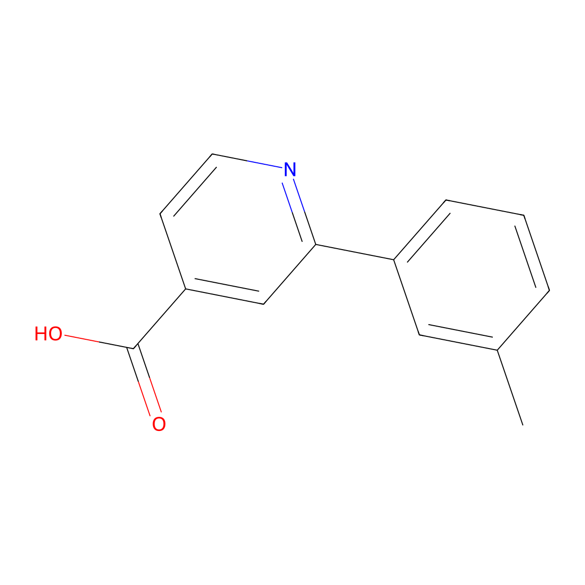 2-(M-tolyl)isonicotinic acid molecular structure, CAS 100004-94-2