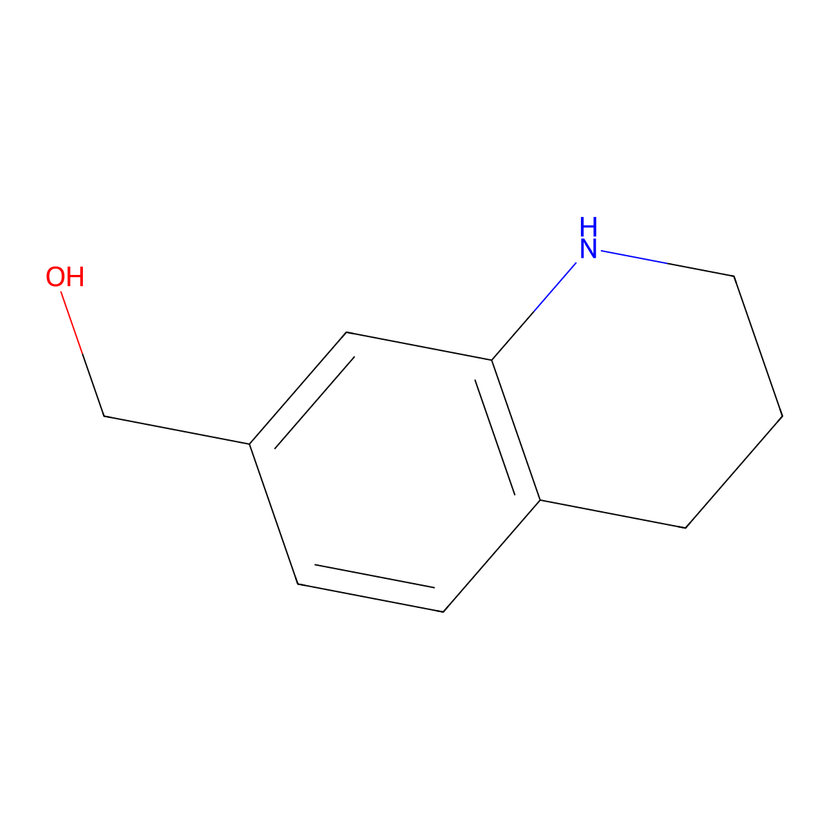 (1,2,3,4-Tetrahydroquinolin-7-yl)methanol molecular structure, CAS 1000045-81-7