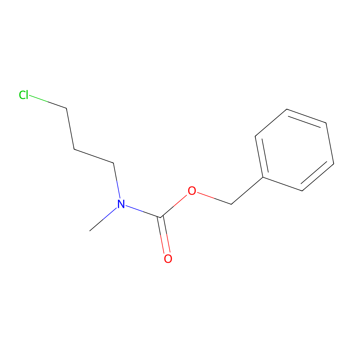 benzyl N-(3-chloropropyl)-N-methylcarbamate molecular structure, CAS 1000197-91-0