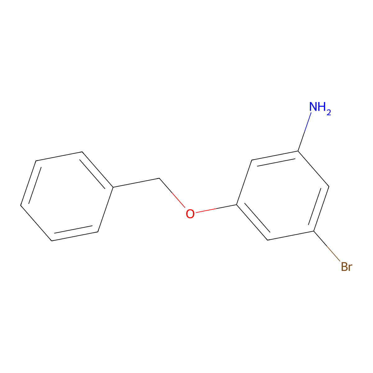 3-(Benzyloxy)-5-bromoaniline molecular structure, CAS 1000289-63-3