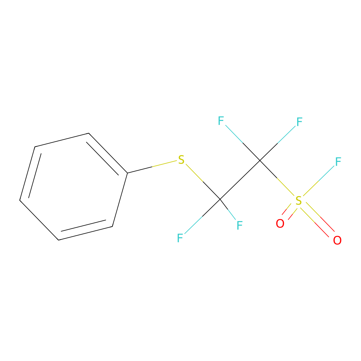 1,1,2,2-Tetrafluoro-2-(phenylthio)ethanesulfonyl fluoride molecular structure, CAS 1000294-01-8