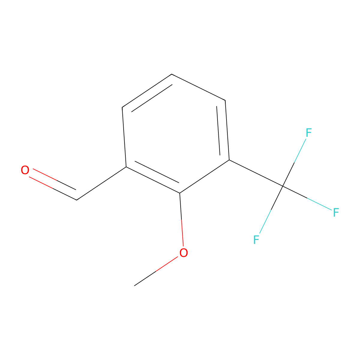 2-Methoxy-3-(trifluoromethyl)benzaldehyde molecular structure, CAS 1000339-54-7