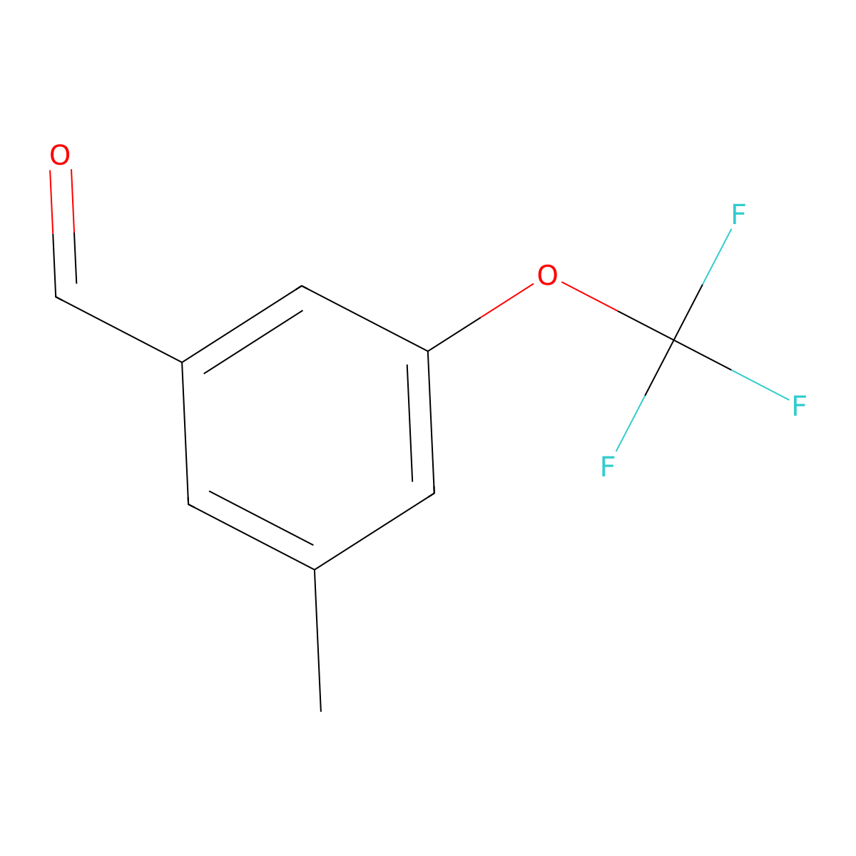 3-Methyl-5-(trifluoromethoxy)benzaldehyde molecular structure, CAS 1000339-55-8