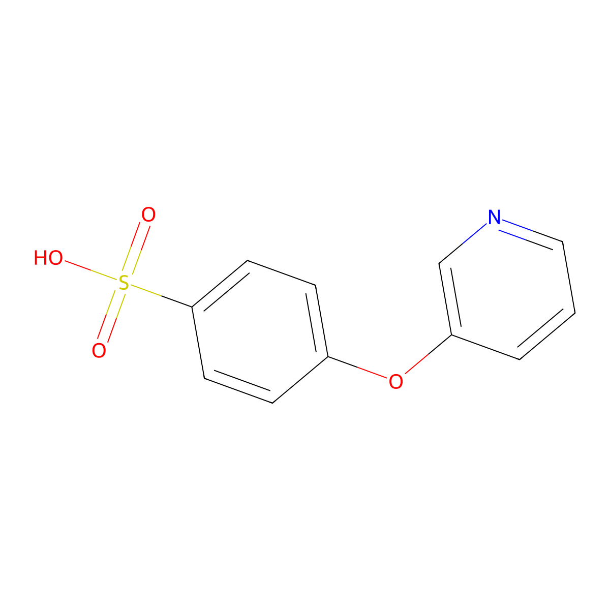 4-(Pyridin-3-yloxy)benzenesulfonic acid molecular structure, CAS 1000340-09-9