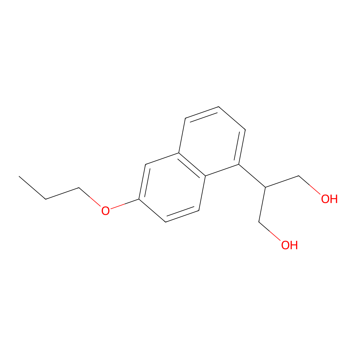2-(6-Propoxynaphthalen-1-YL)propane-1,3-diol molecular structure, CAS 1000340-10-2