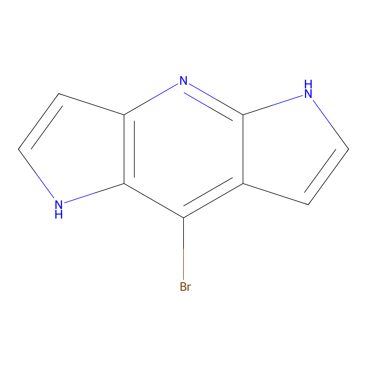 8-Bromo-1,5-dihydrodipyrrolo[2,3-b:2',3'-e]pyridine molecular structure, CAS 1000340-32-8