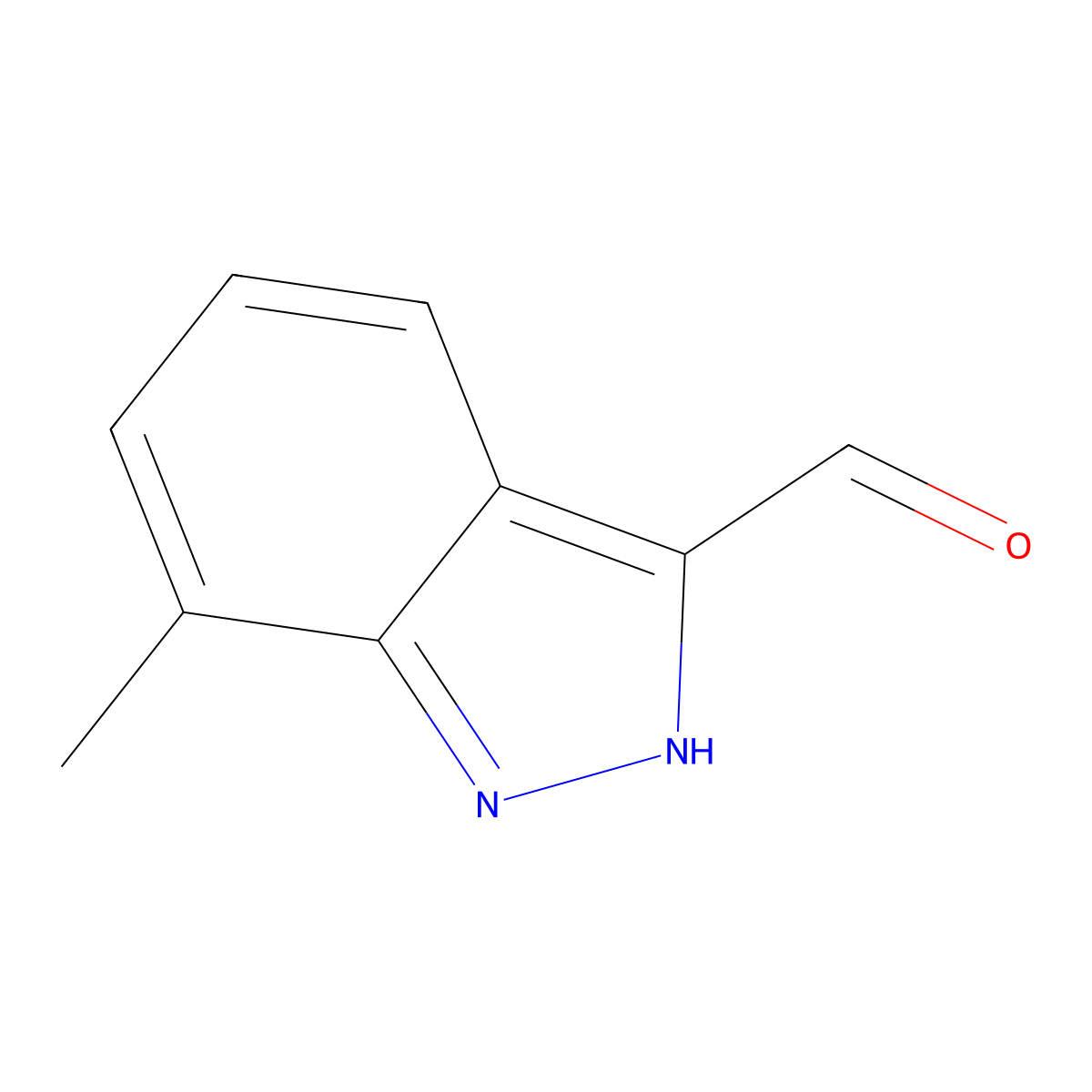 7-methyl-1H-indazole-3-carbaldehyde molecular structure, CAS 1000340-51-1