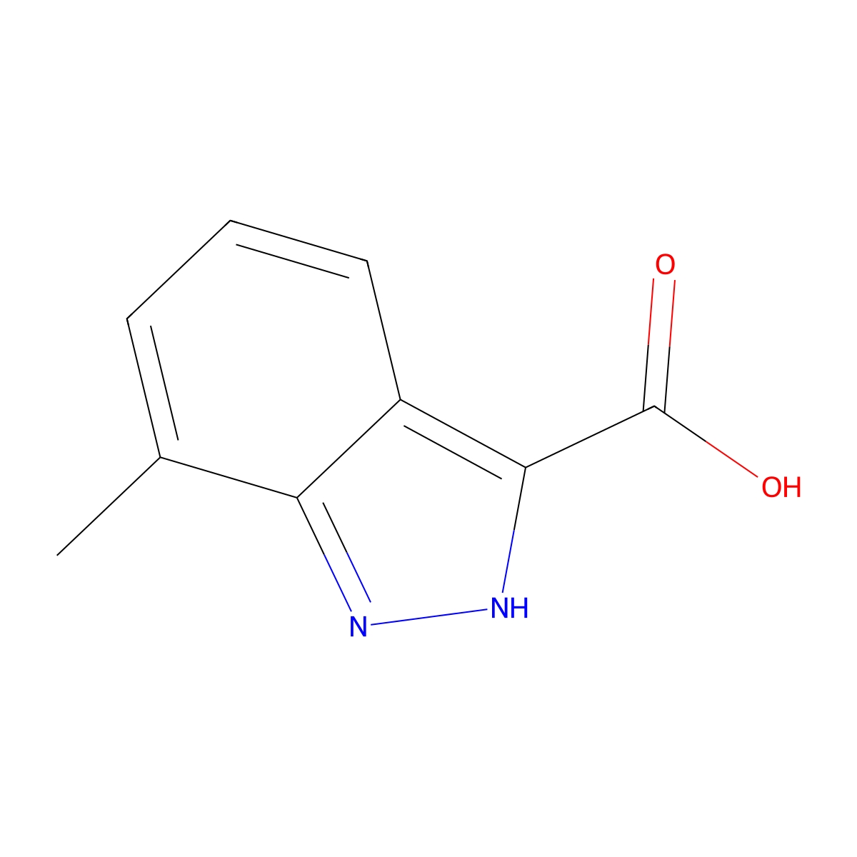 7-Methyl-1H-indazole-3-carboxylic acid molecular structure, CAS 1000340-53-3