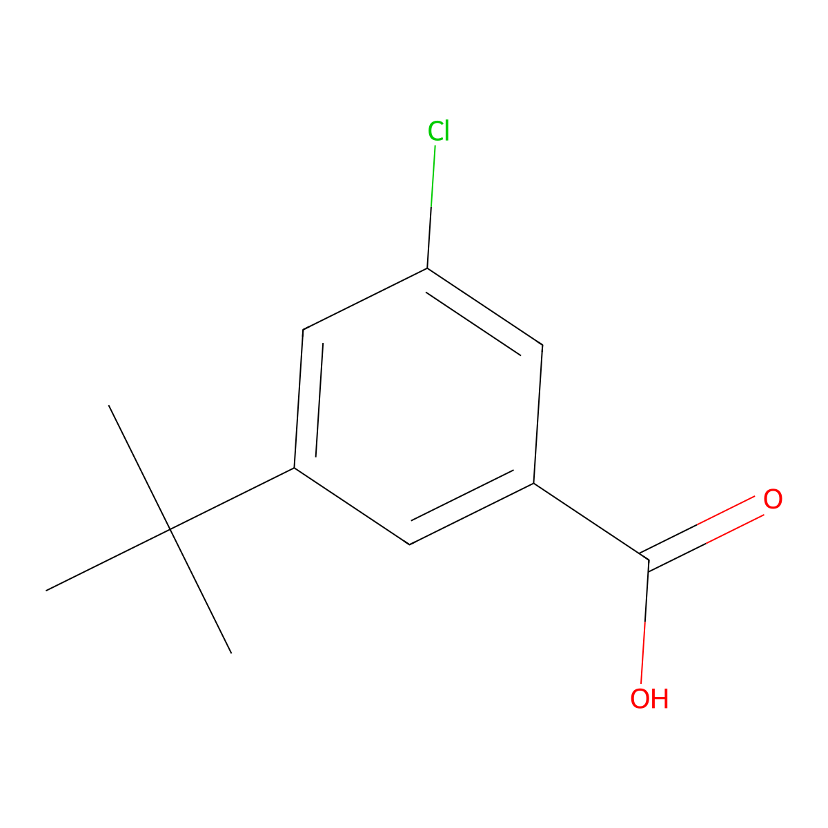 3-Chloro-5-tert-butylbenzoic acid molecular structure, CAS 1000341-32-1