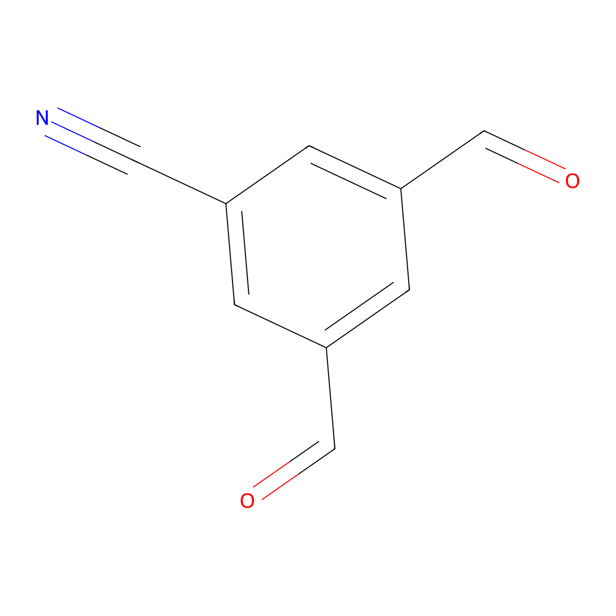 5-Cyanoisophthalaldehyde molecular structure, CAS 1000342-20-0