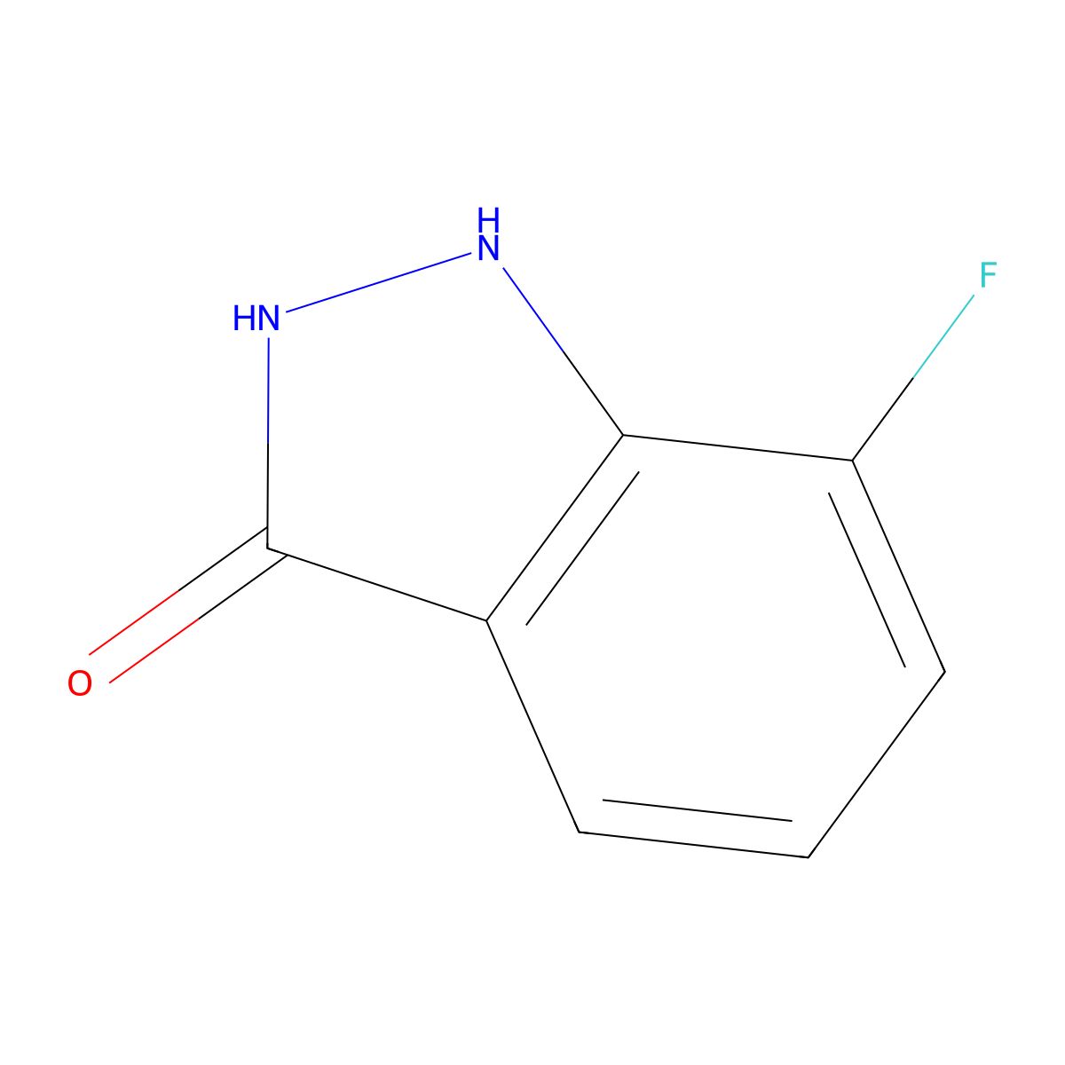 7-Fluoro-1H-indazol-3-ol molecular structure, CAS 1000342-29-9