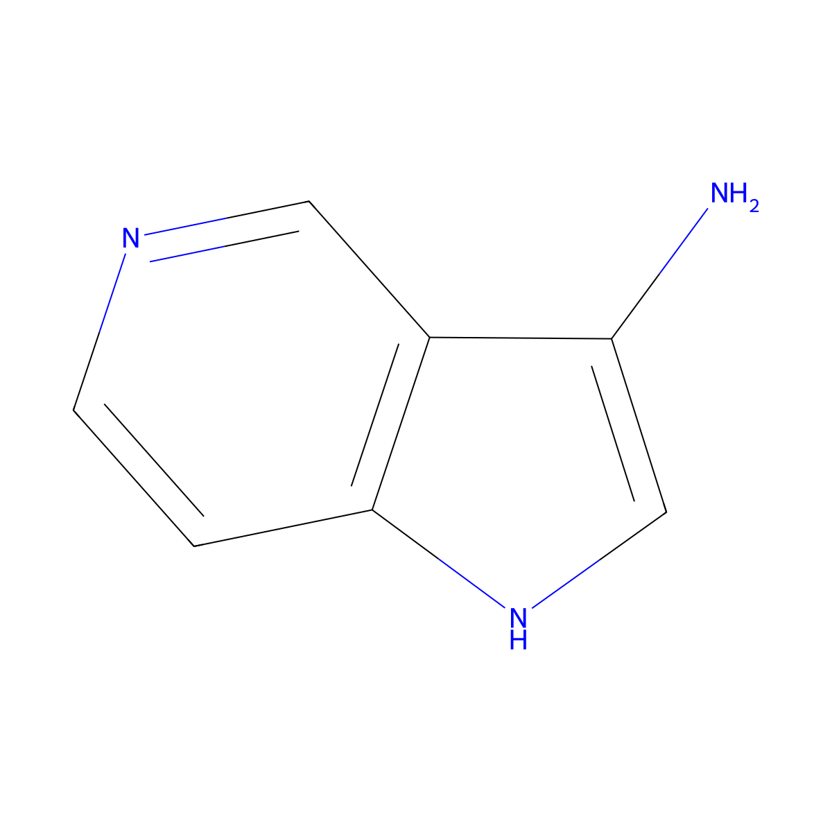 1H-Pyrrolo[3,2-c]pyridin-3-amine molecular structure, CAS 1000342-62-0