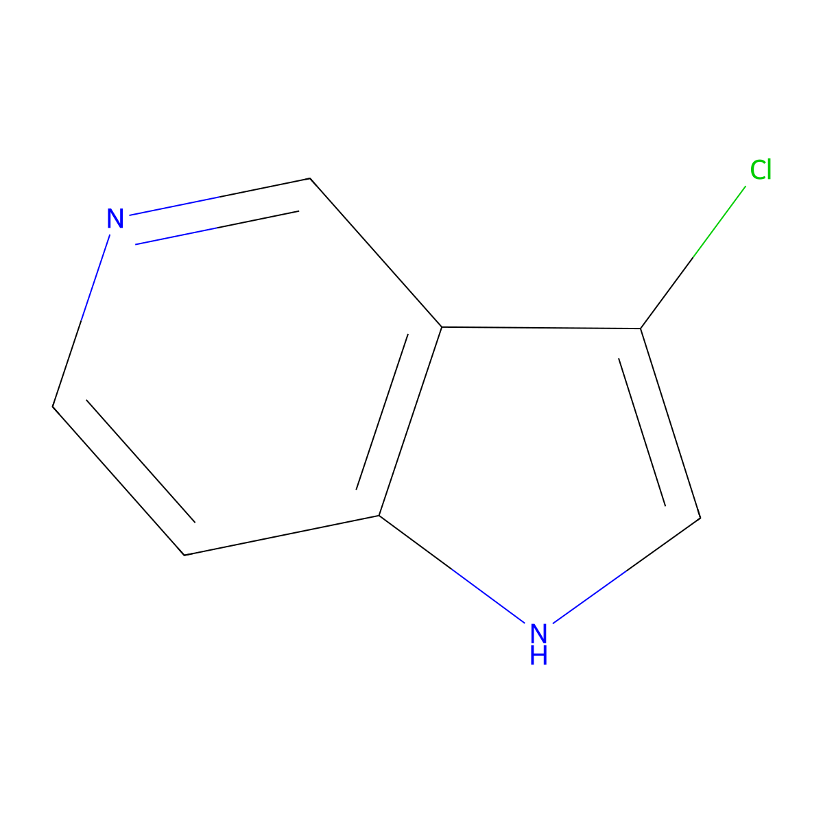3-Chloro-1h-pyrrolo[3,2-c]pyridine molecular structure, CAS 1000342-65-3