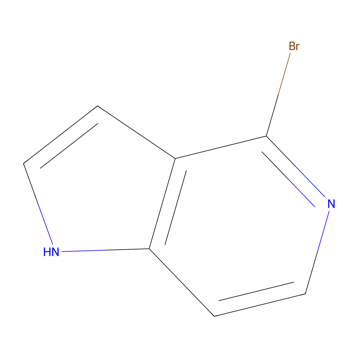 4-Bromo-1H-pyrrolo(3,2-c)pyridine molecular structure, CAS 1000342-68-6