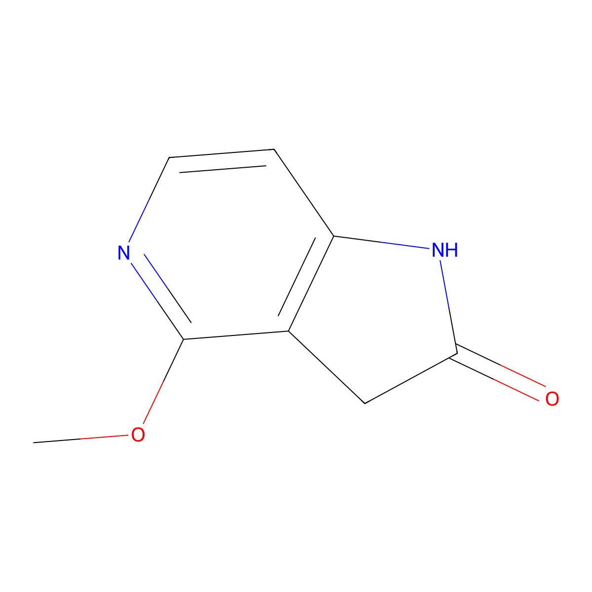 4-Methoxy-1H-pyrrolo[3,2-c]pyridin-2(3H)-one molecular structure, CAS 1000342-85-7