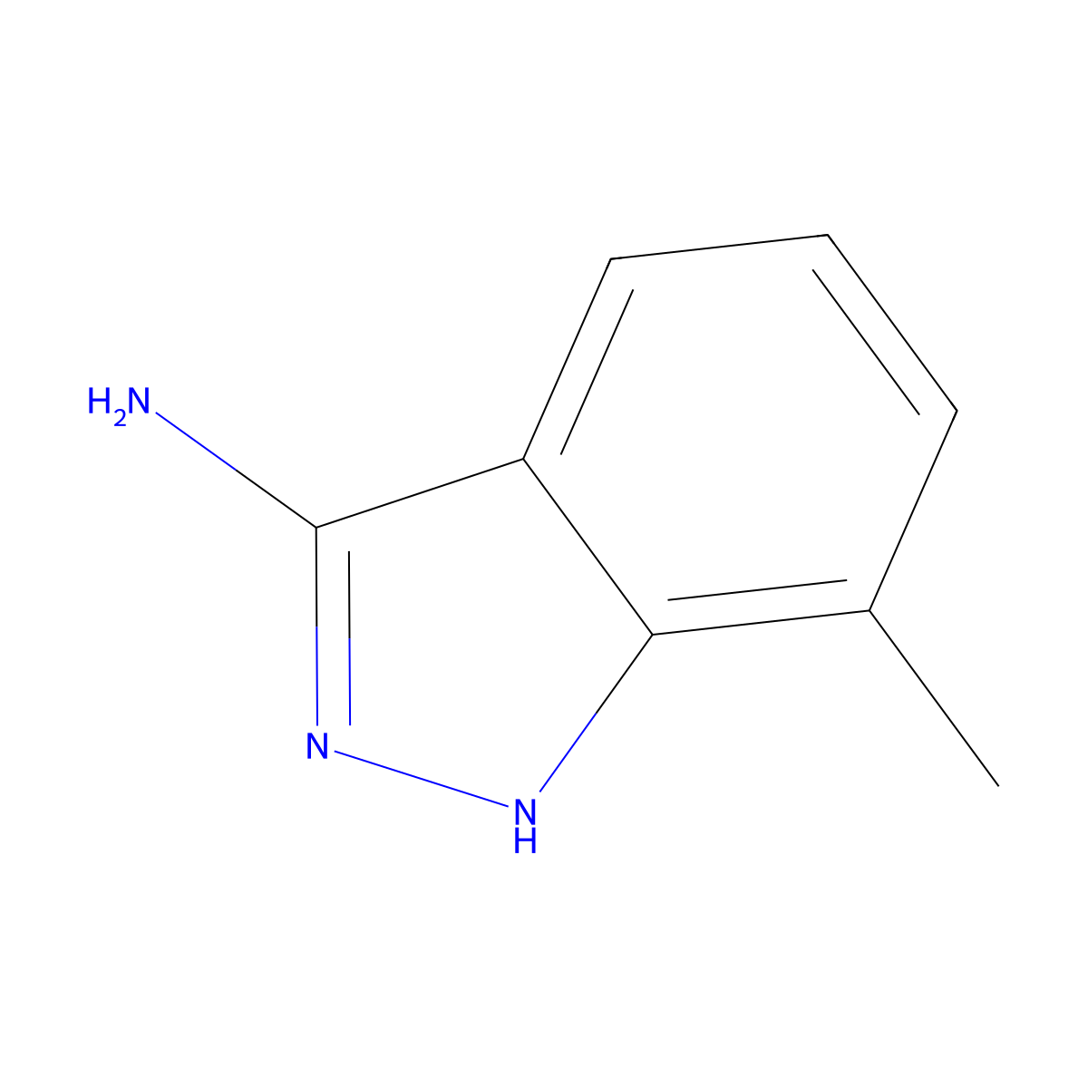 3-Amino-7-methyl-1H-indazole molecular structure, CAS 1000343-59-8