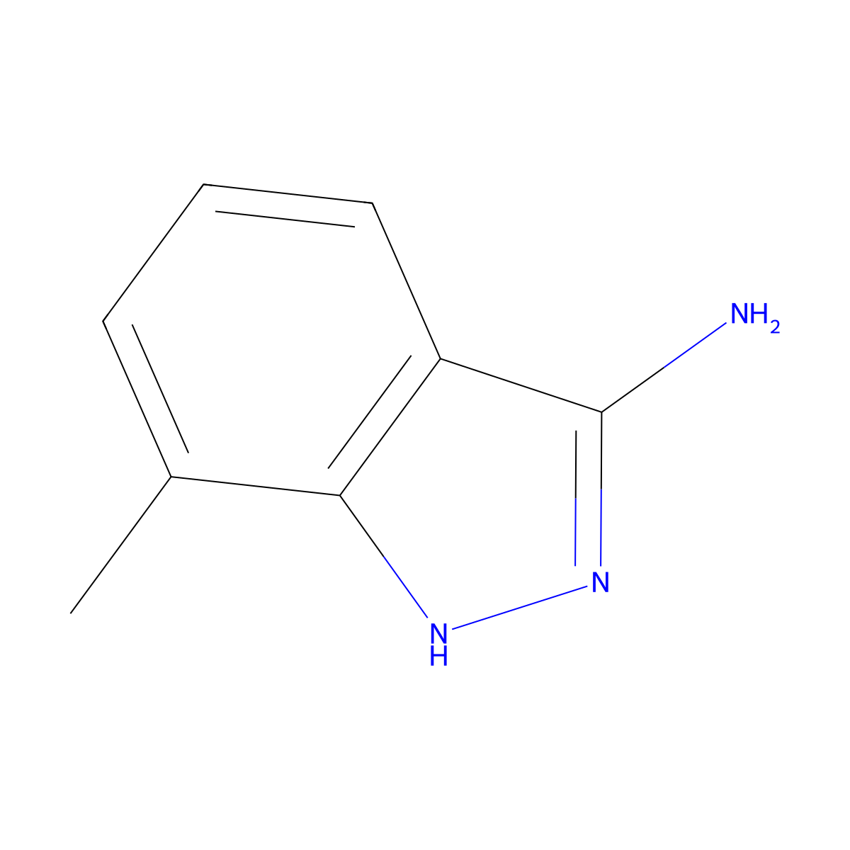3-Amino-7-methyl-1H-indazole molecular structure, CAS 1000343-59-8