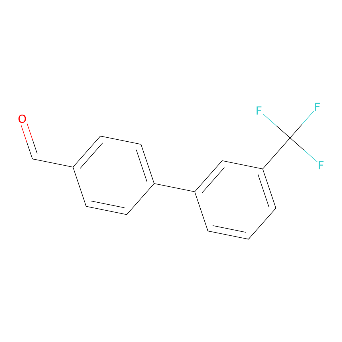3'-Trifluoromethylbiphenyl-4-carbaldehyde molecular structure, CAS 100036-64-4